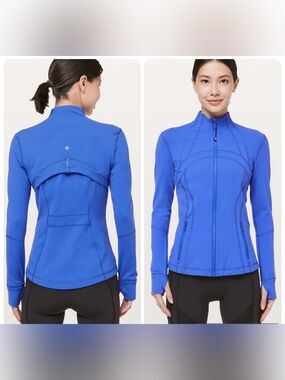 Lululemon Define Jacket Blazer Blue Hiking Athletic Jacket Size 8